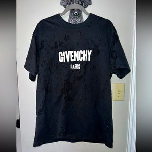 Black Destroyed Logo T-shirt